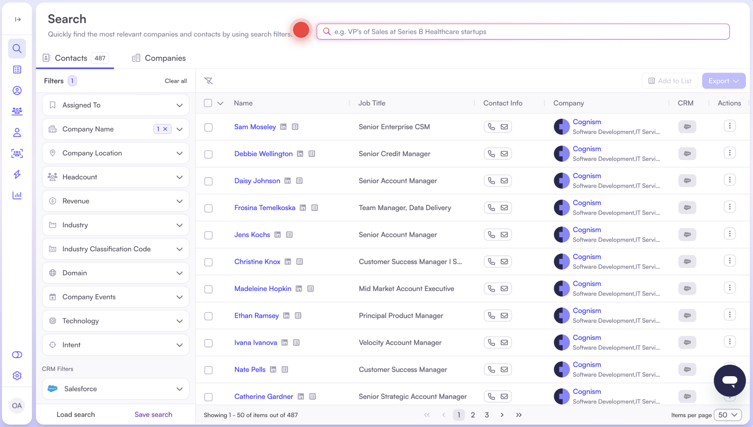 How to use AI Search in Cognism