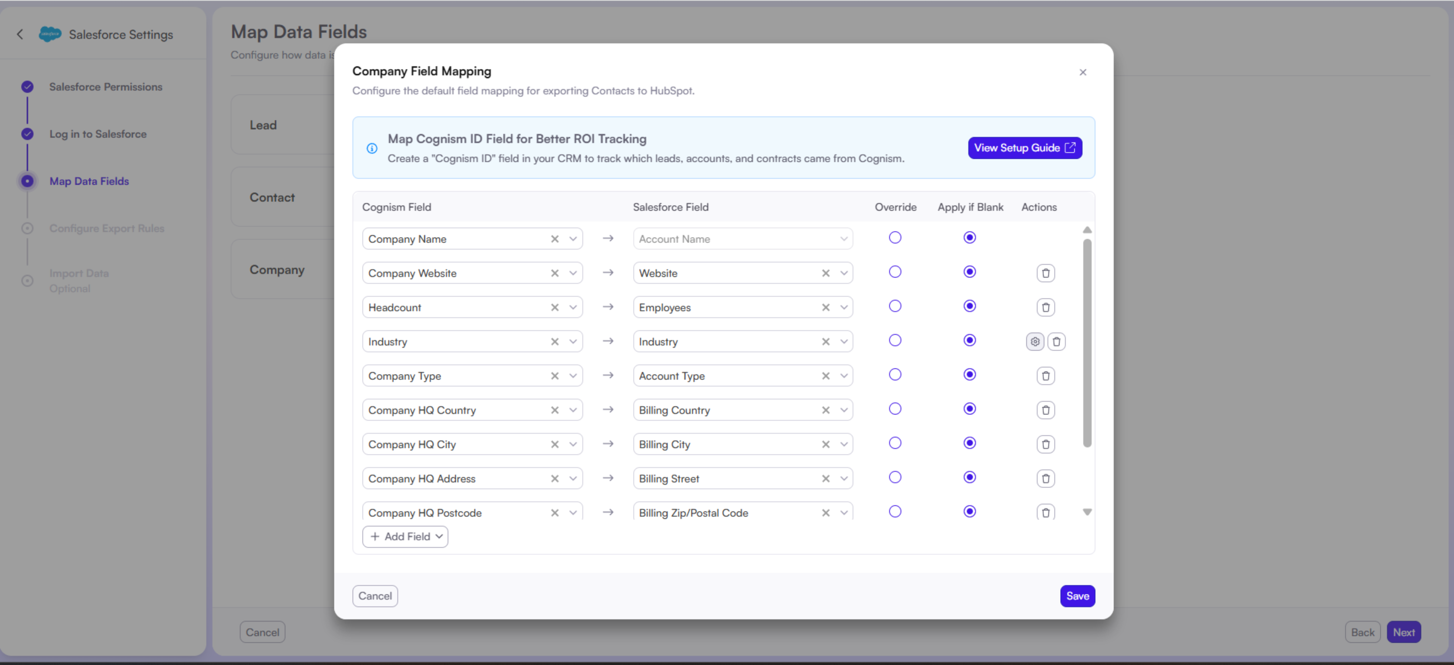 Conditional Mapping for CRM and SEP Integrations