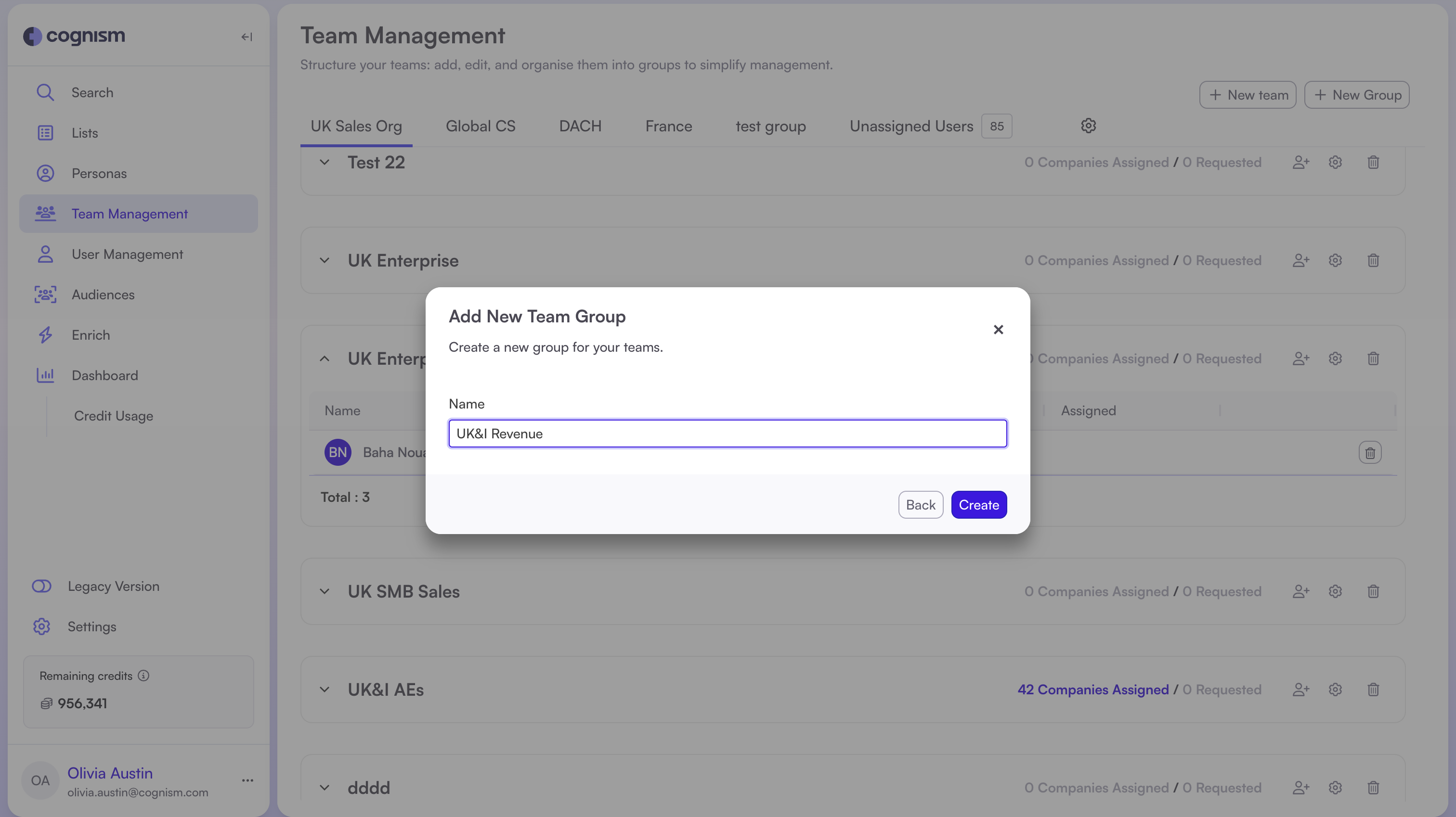 How to add users and manage teams in Cognism