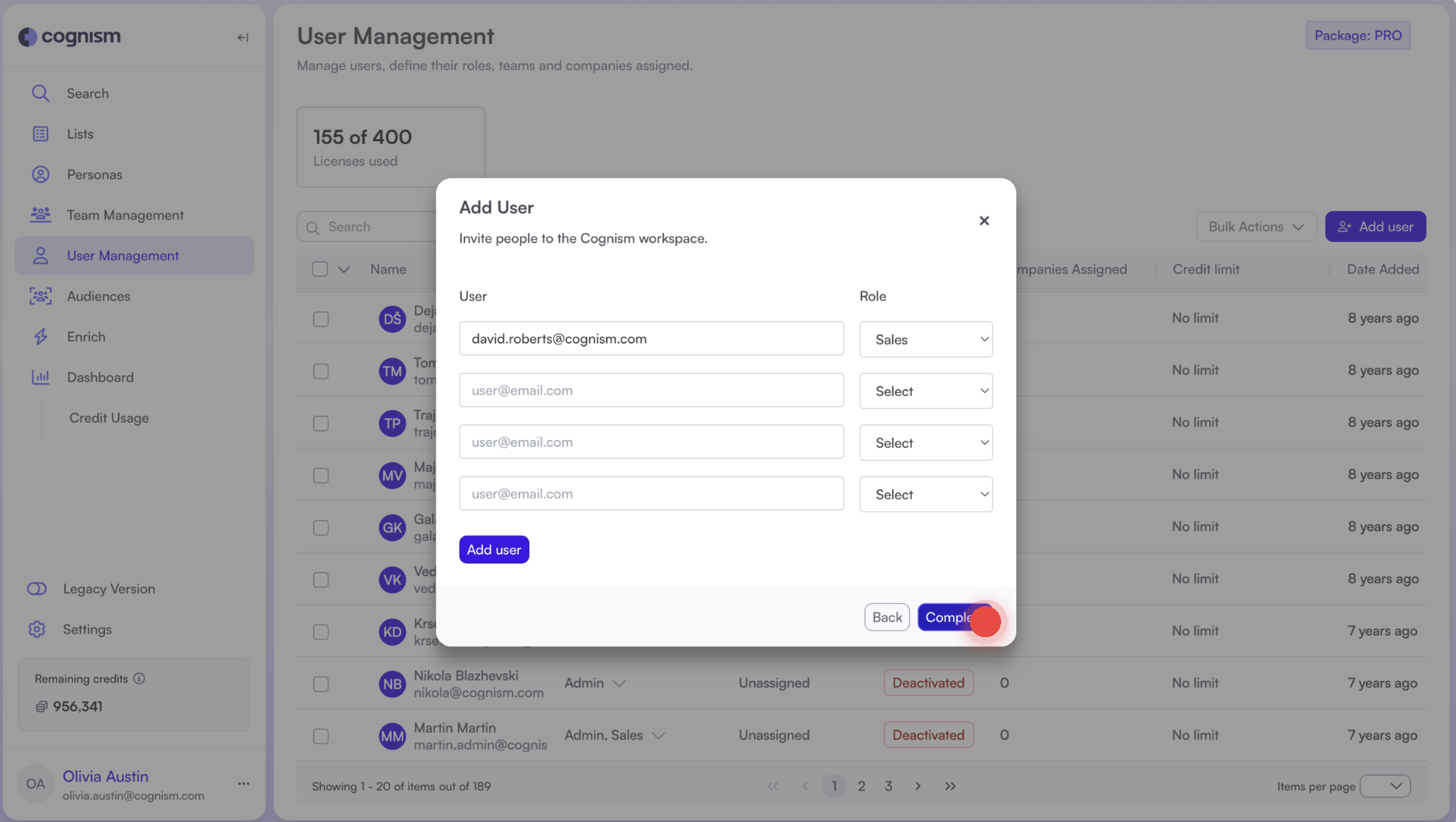 How to add users and manage teams in Cognism